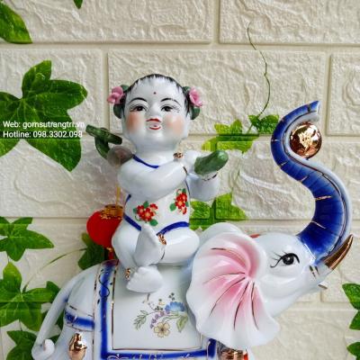 Tượng Tiểu Đồng Cưỡi Voi